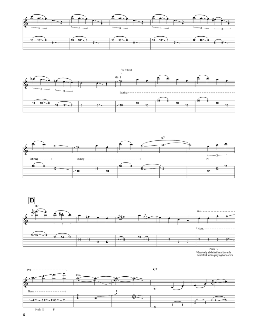 Sweet Georgia Brown Sweet Georgia Brown Guitar Tablature scores gallery preview page 4