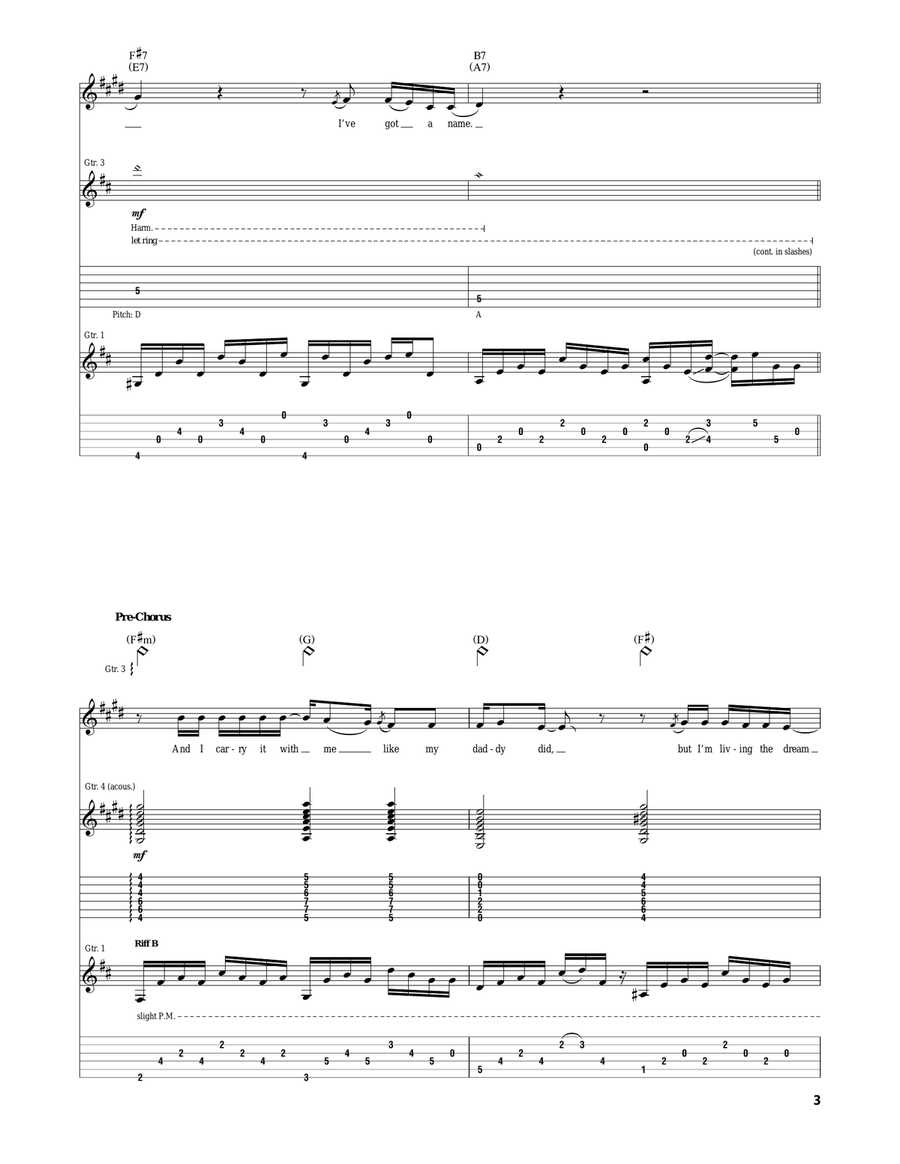 I Got A Name Acoustic Guitar scores gallery preview page 3