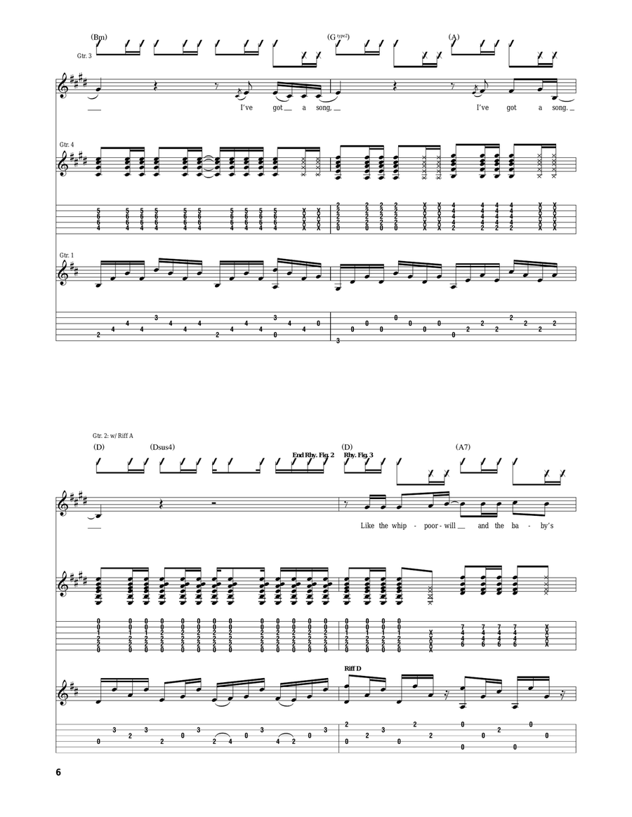 I Got A Name Acoustic Guitar scores gallery preview page 6