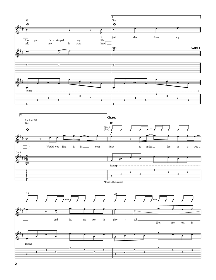 Rest In Pieces Rest In Pieces Acoustic Guitar scores gallery preview page 2