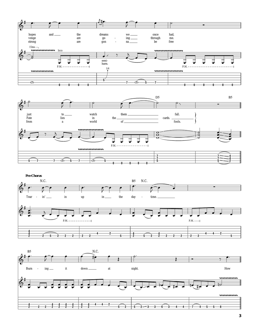 Tooth And Nail Tooth And Nail Acoustic Guitar scores gallery preview page 3