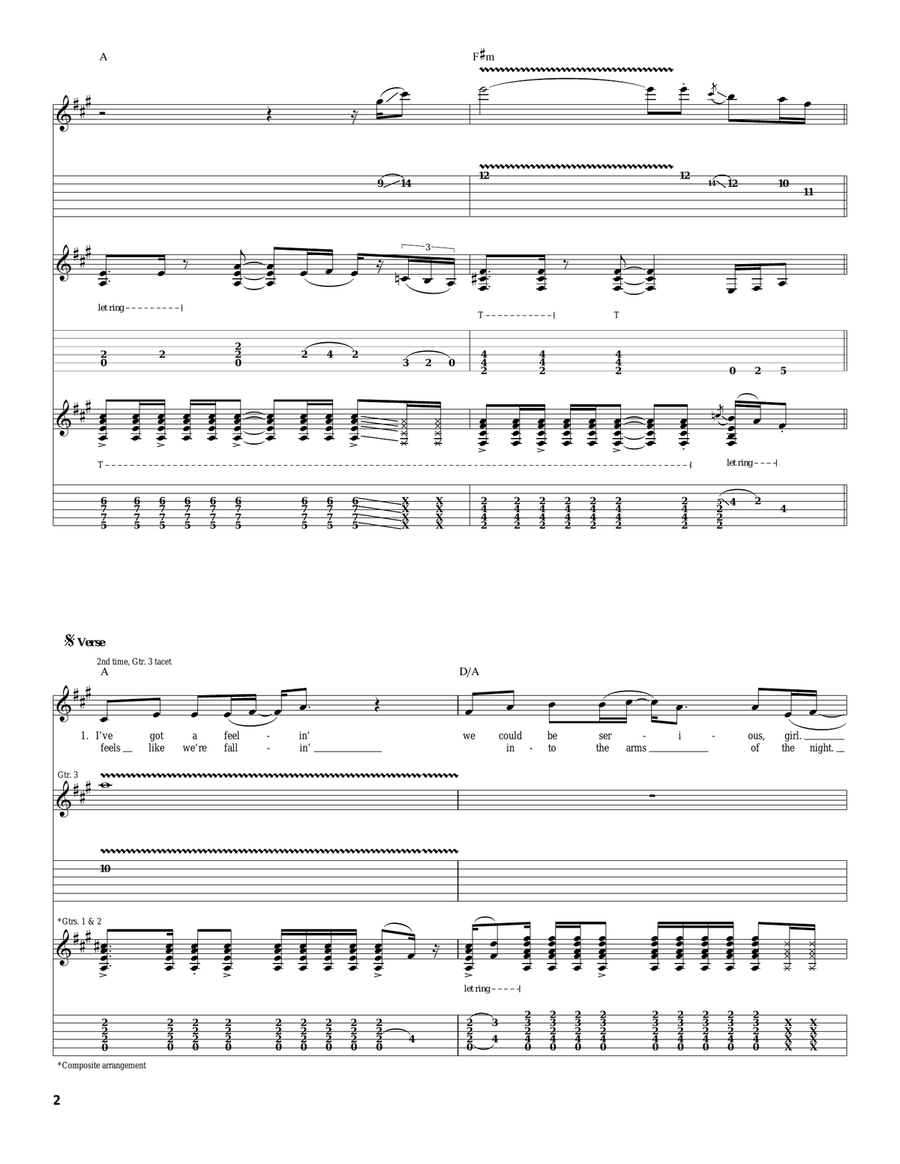 I've Got A Rock 'N' Roll Heart Acoustic Guitar scores gallery preview page 2