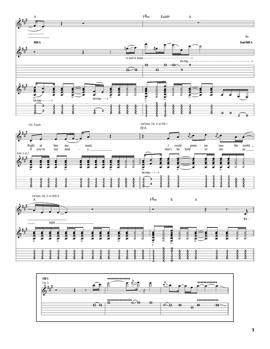 I've Got A Rock 'N' Roll Heart Acoustic Guitar scores gallery preview page 3