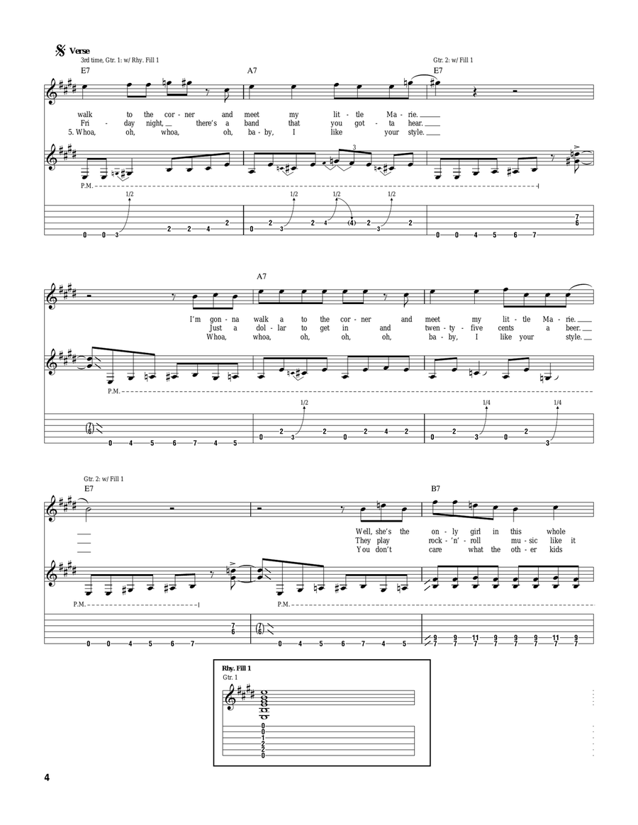 (She's) Sexy And 17 (She's) Sexy And 17 Acoustic Guitar scores gallery preview page 4