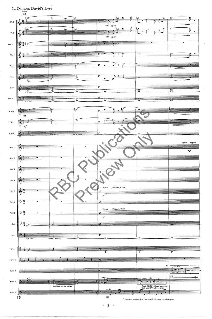 Davids Lyre Concert Band scores gallery preview page 6