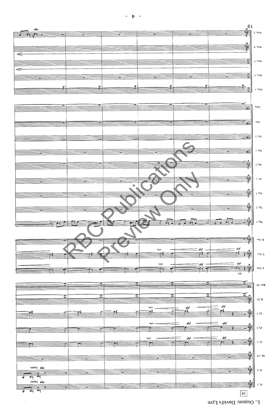 Davids Lyre Concert Band scores gallery preview page 7