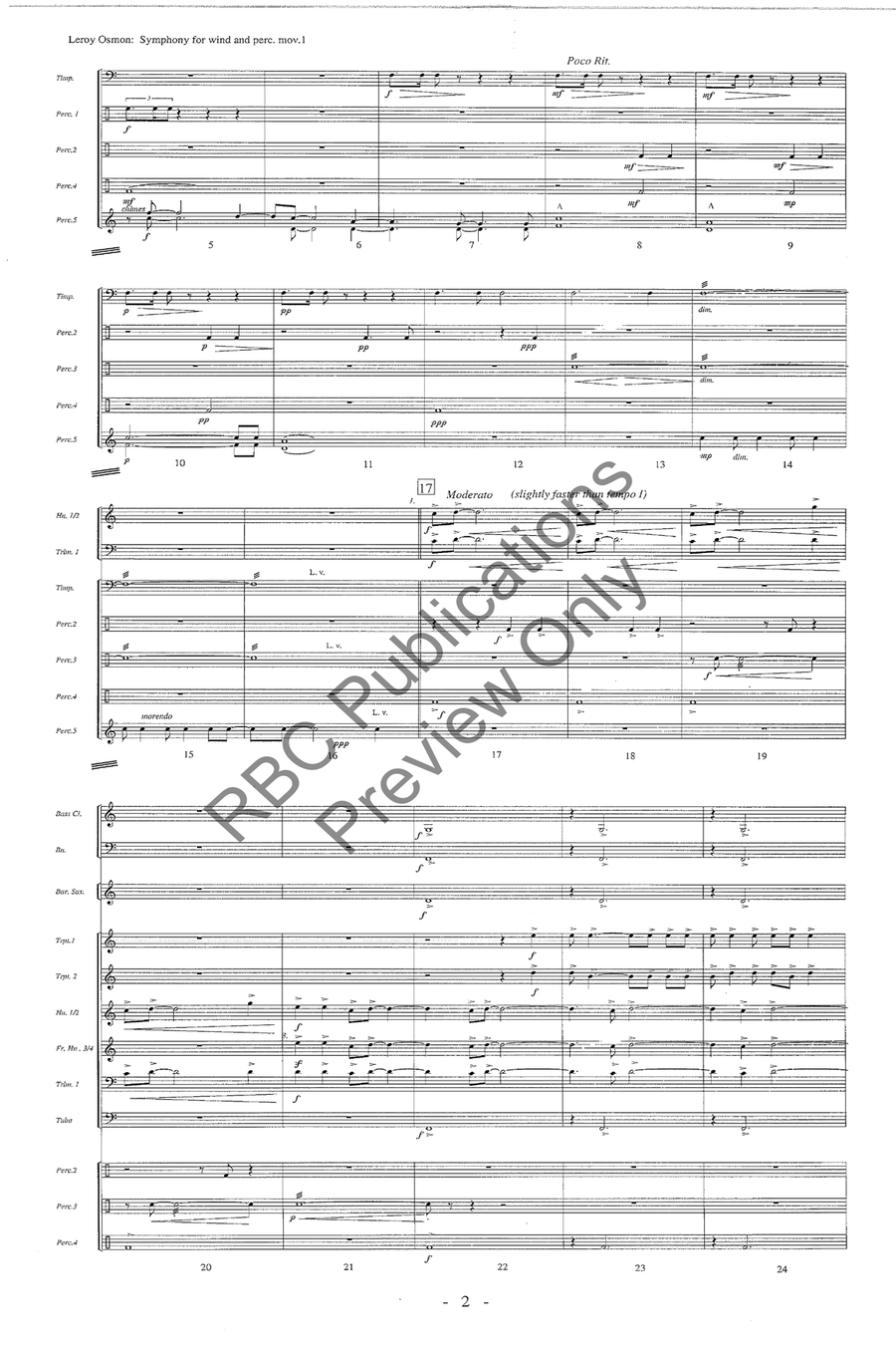 Symphony For Winds And Percussion Concert Band scores gallery preview page 7