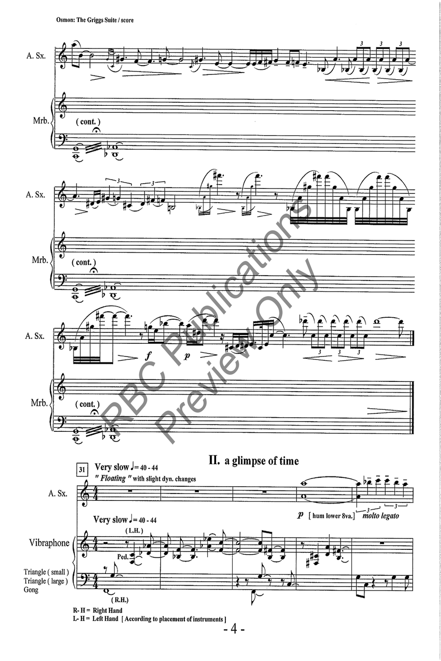 Griggs Suite Alto Sax And Percussion Alto Saxophone scores gallery preview page 7