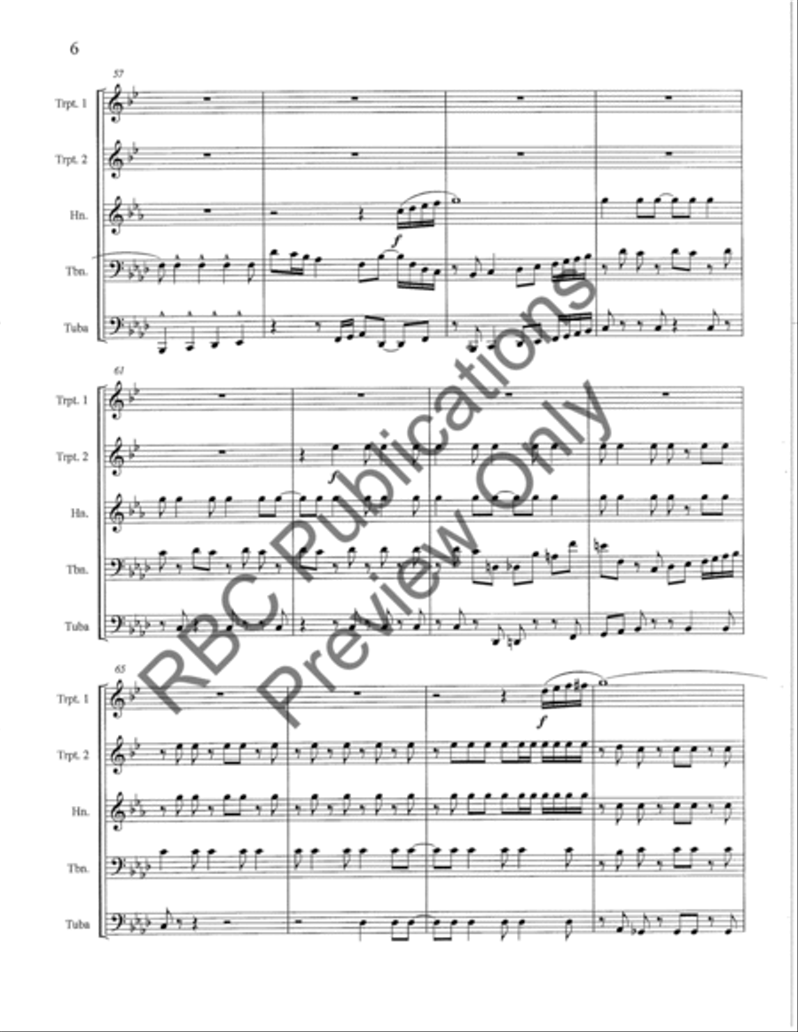 Introduction And Allegro Brass Quintet Brass Quintet scores gallery preview page 8