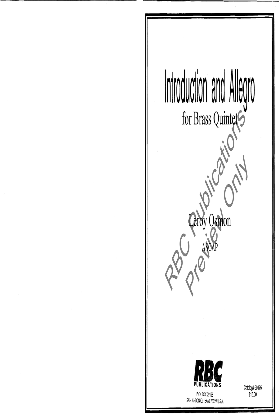 Introduction And Allegro Brass Quintet Brass Quintet scores gallery preview page 2