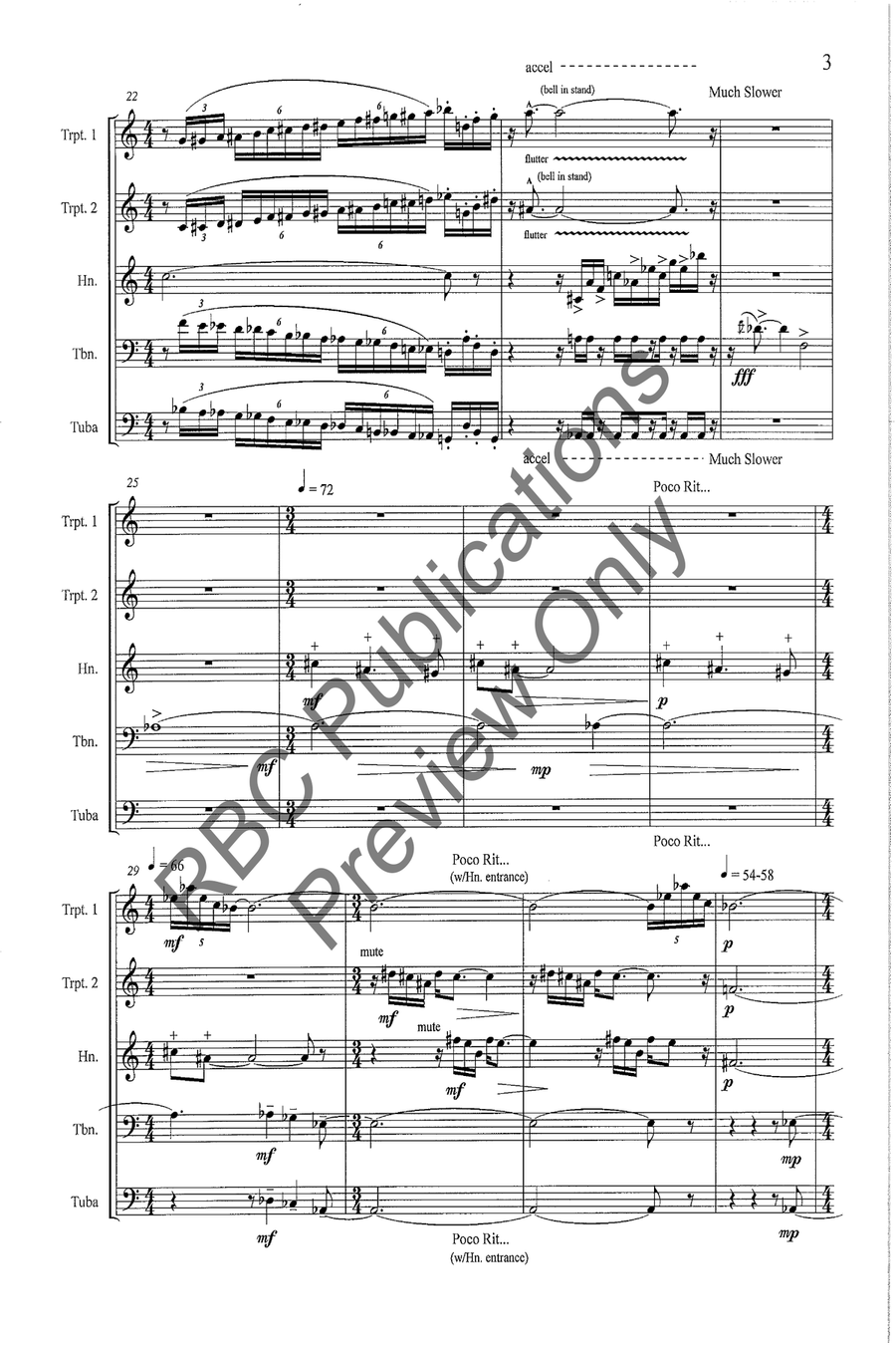 Introduction And Allegro Brass Quintet Brass Quintet scores gallery preview page 5