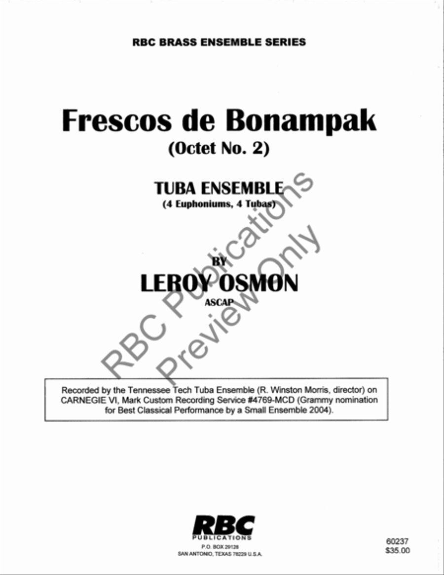 Frescos De Bonampak Octet 3 Chamber Music scores gallery preview page 2