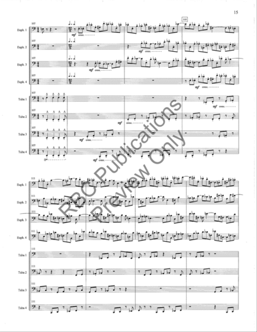 Frescos De Bonampak Octet 3 Chamber Music scores gallery preview page 18