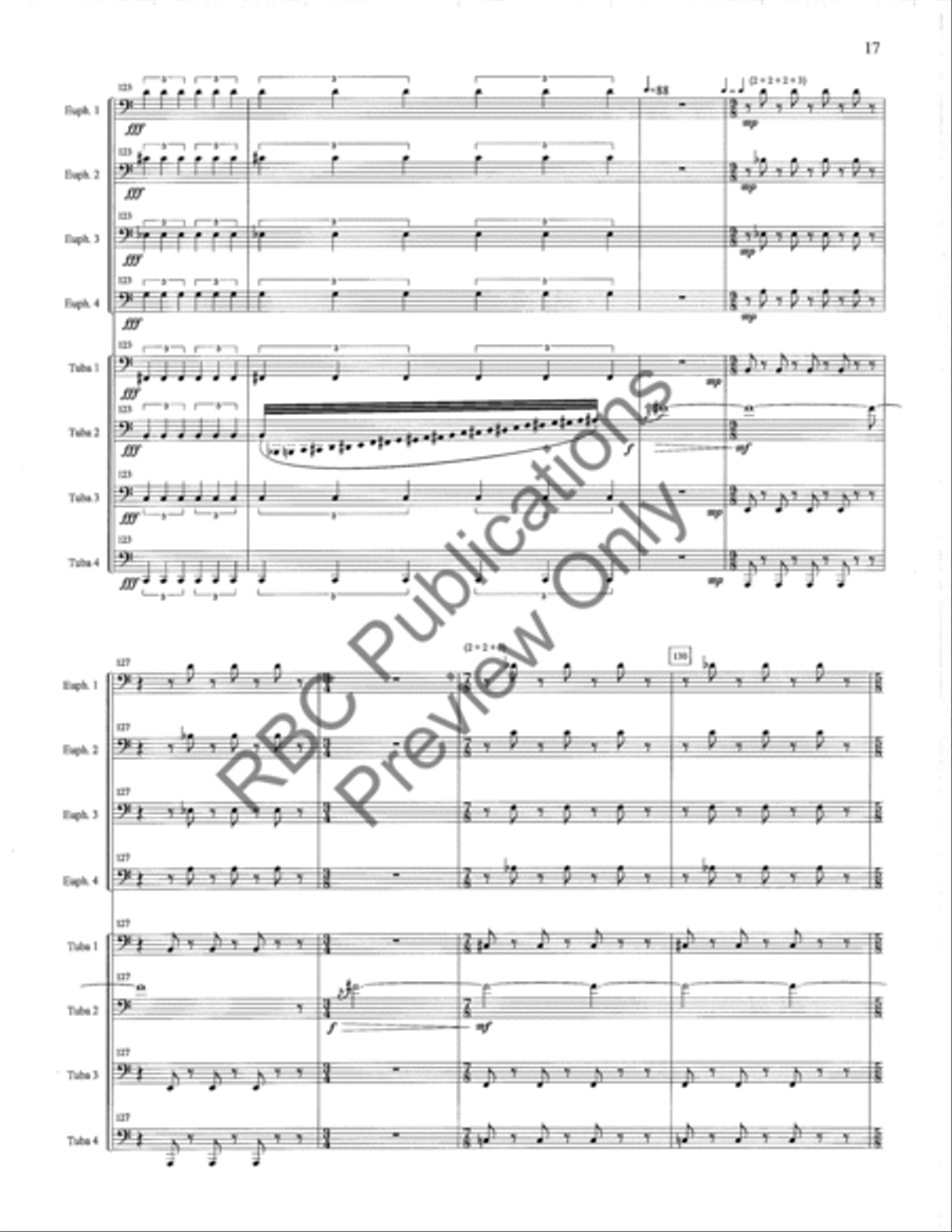 Frescos De Bonampak Octet 3 Chamber Music scores gallery preview page 20