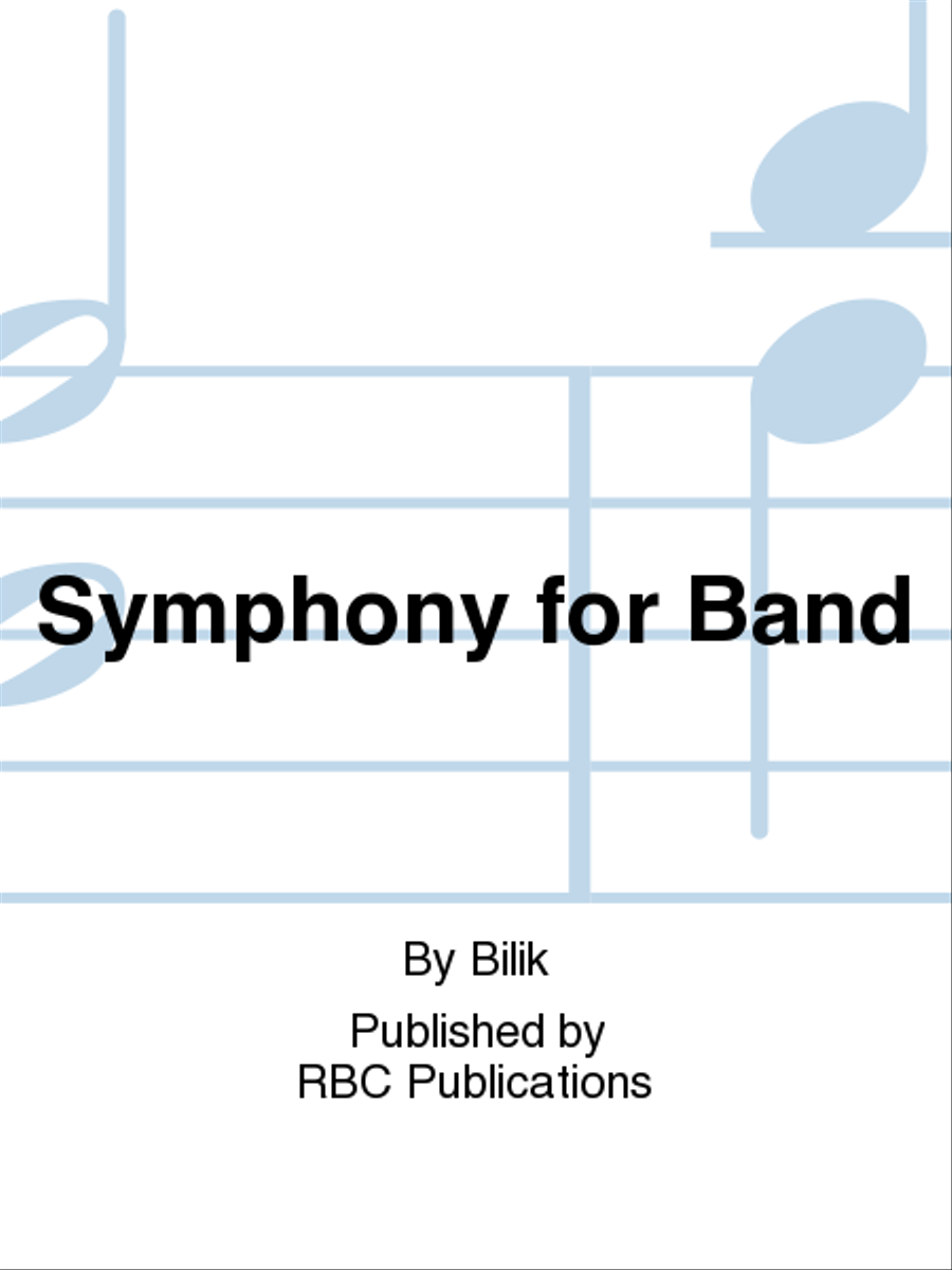 Symphony for Band Concert Band scores gallery preview page 1