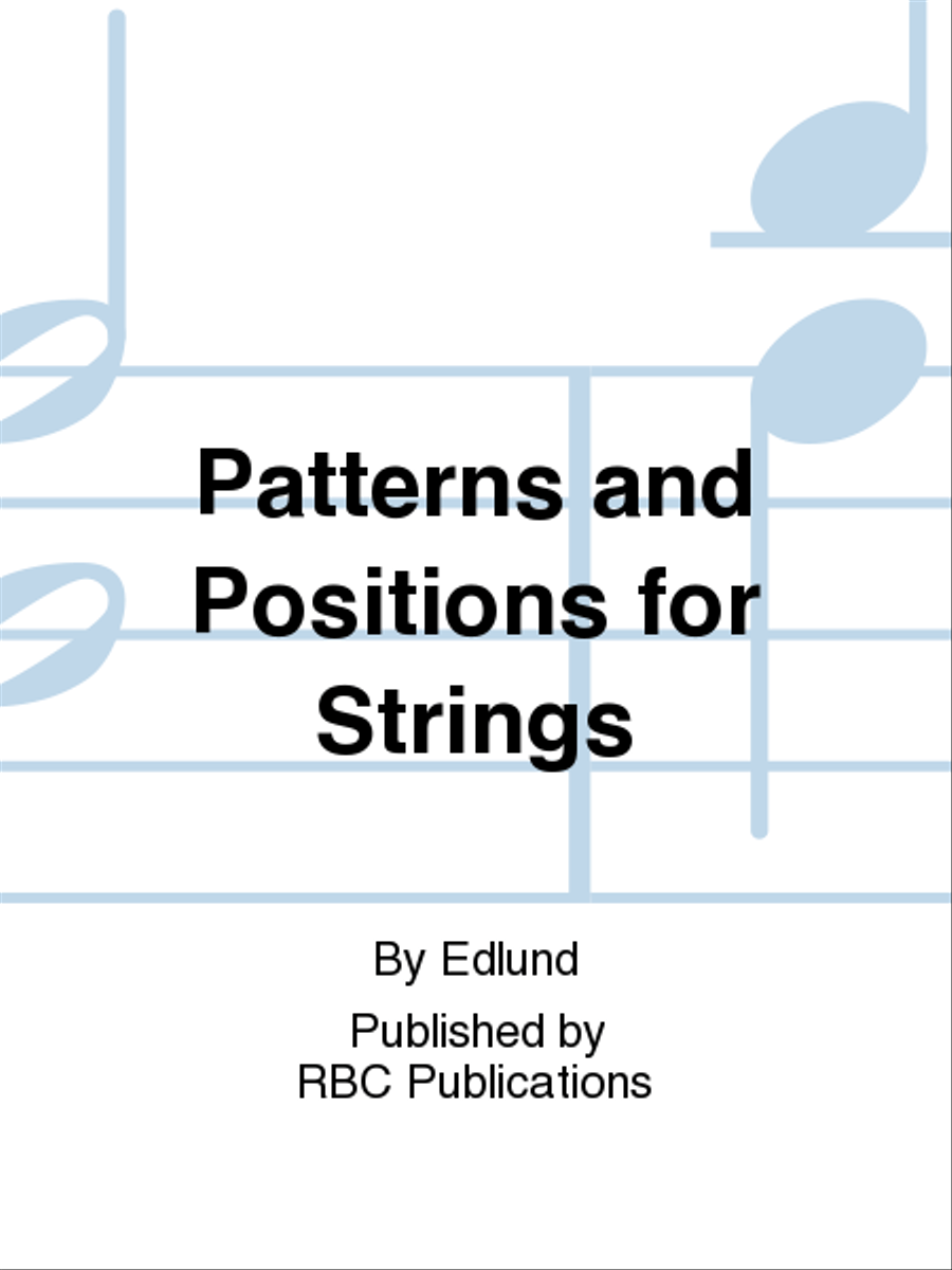 Patterns and Positions for Strings String Orchestra scores gallery preview page 1