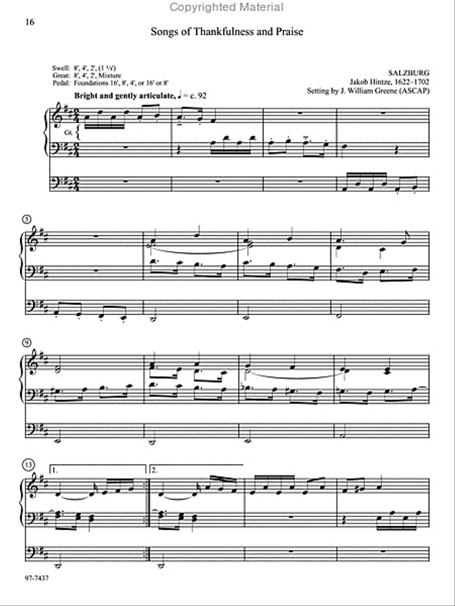 Love Divine: Six Practical Hymn Preludes on Familiar Tunes Organ scores gallery preview page 14