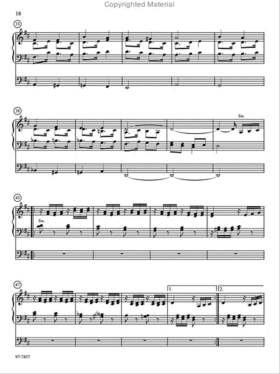 Love Divine: Six Practical Hymn Preludes on Familiar Tunes Organ scores gallery preview page 16