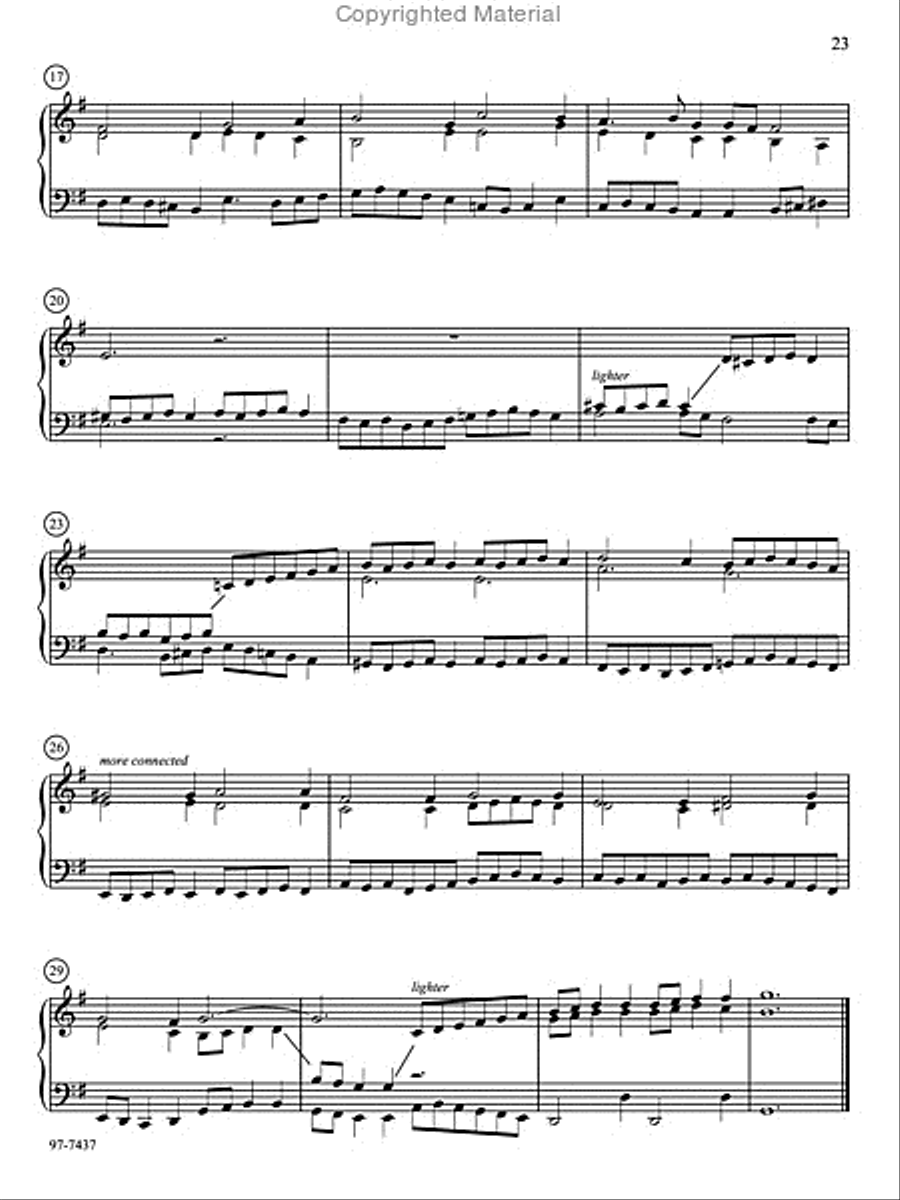 Love Divine: Six Practical Hymn Preludes on Familiar Tunes Organ scores gallery preview page 21