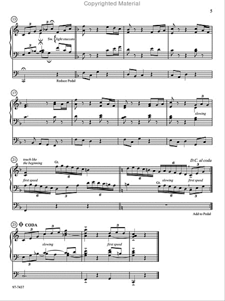 Love Divine: Six Practical Hymn Preludes on Familiar Tunes Organ scores gallery preview page 3