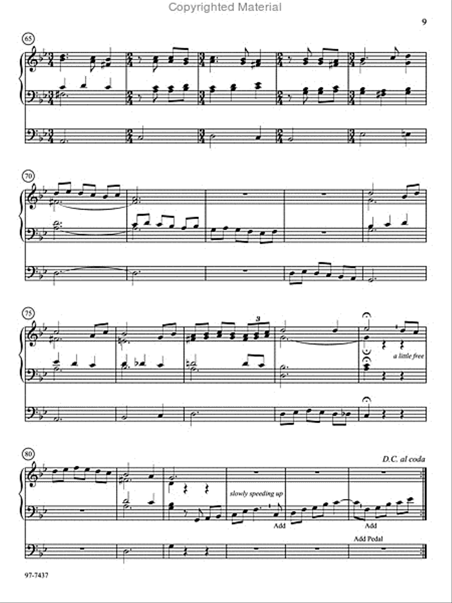 Love Divine: Six Practical Hymn Preludes on Familiar Tunes Organ scores gallery preview page 7