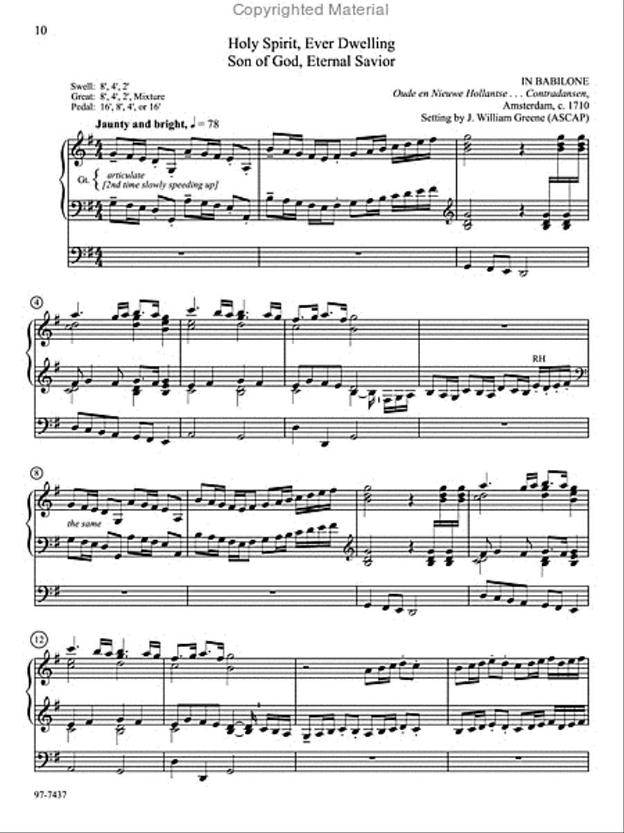 Love Divine: Six Practical Hymn Preludes on Familiar Tunes Organ scores gallery preview page 8