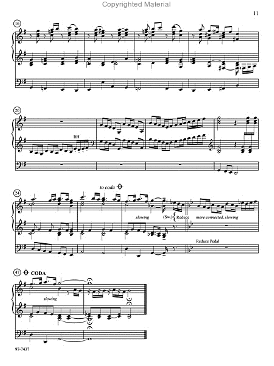 Love Divine: Six Practical Hymn Preludes on Familiar Tunes Organ scores gallery preview page 9