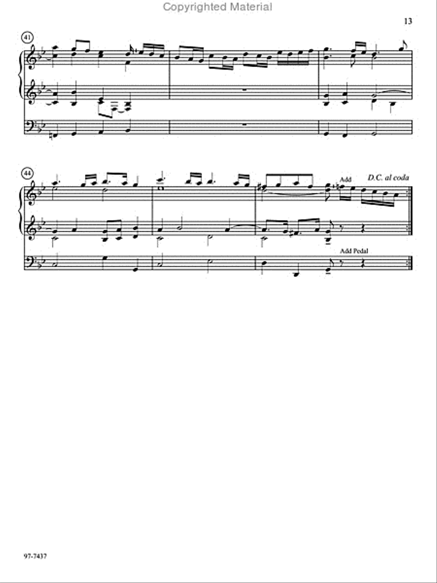Love Divine: Six Practical Hymn Preludes on Familiar Tunes Organ scores gallery preview page 11