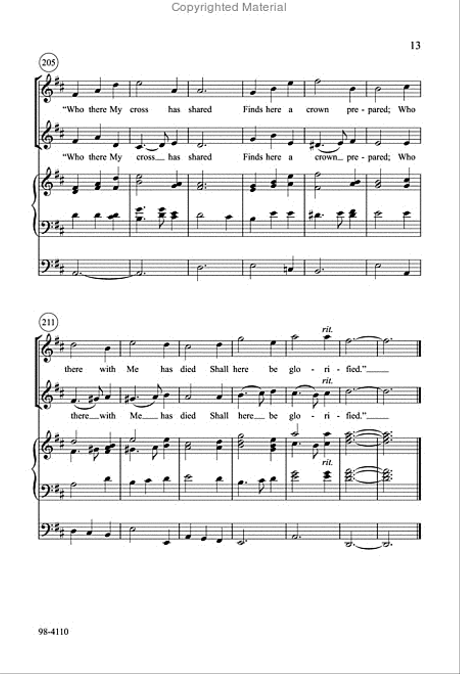 Awake, My Heart, with Gladness (Hildebrand) Choir scores gallery preview page 12