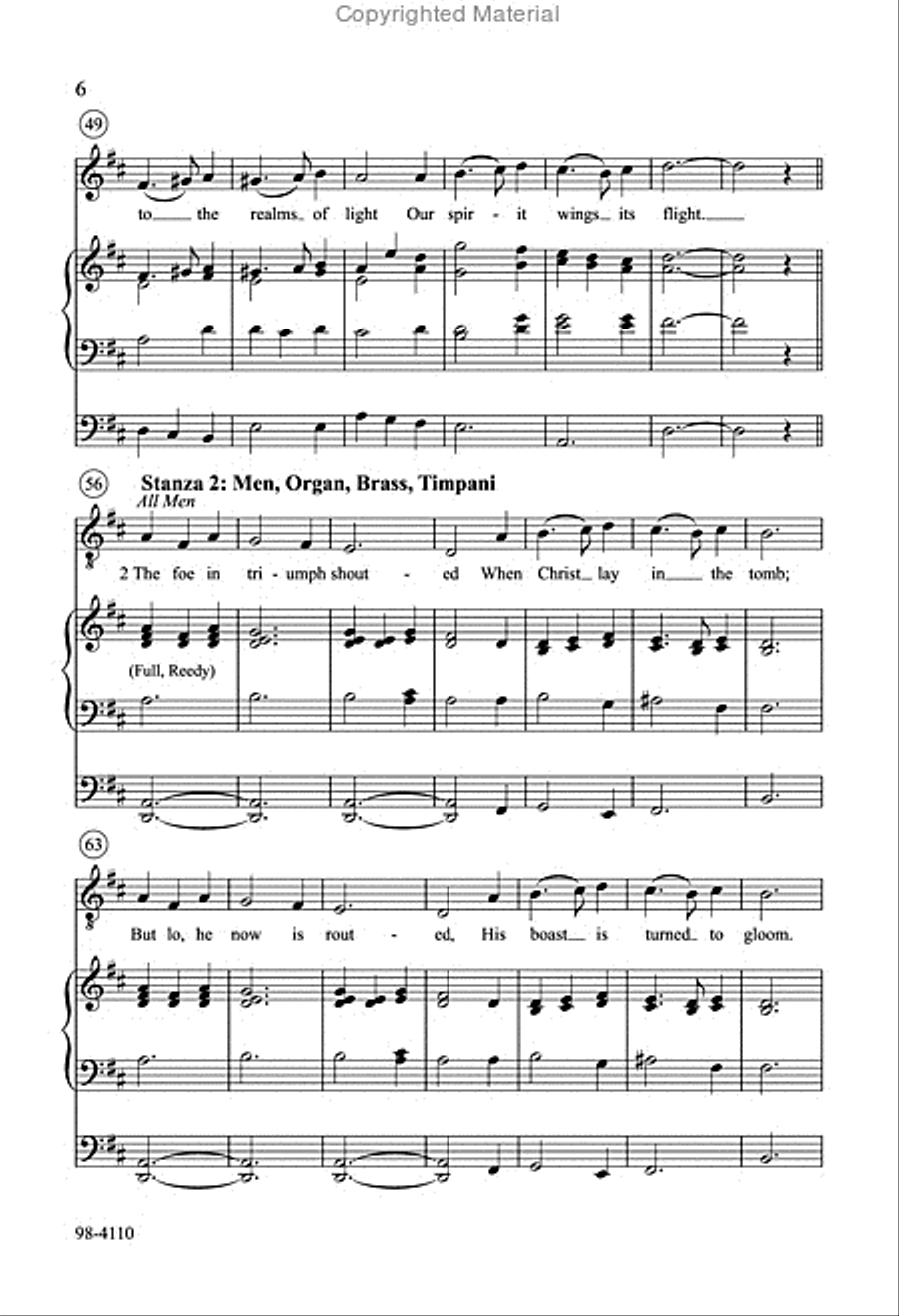 Awake, My Heart, with Gladness (Hildebrand) Choir scores gallery preview page 5