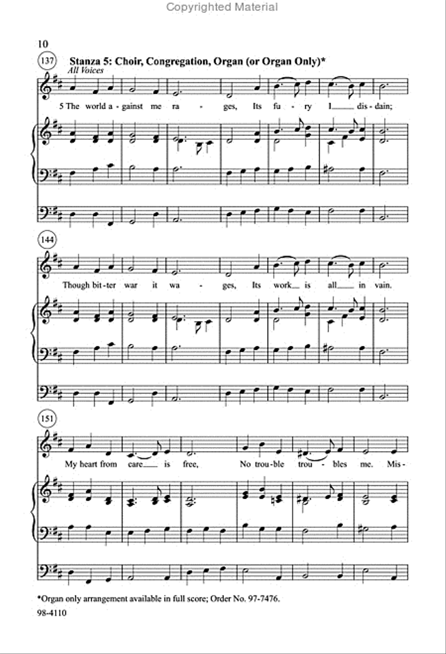 Awake, My Heart, with Gladness (Hildebrand) Choir scores gallery preview page 9