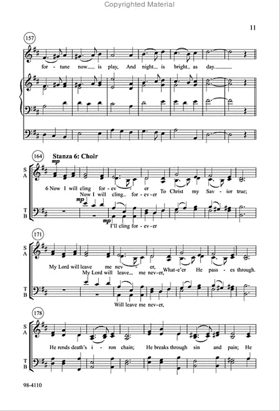 Awake, My Heart, with Gladness (Hildebrand) Choir scores gallery preview page 10