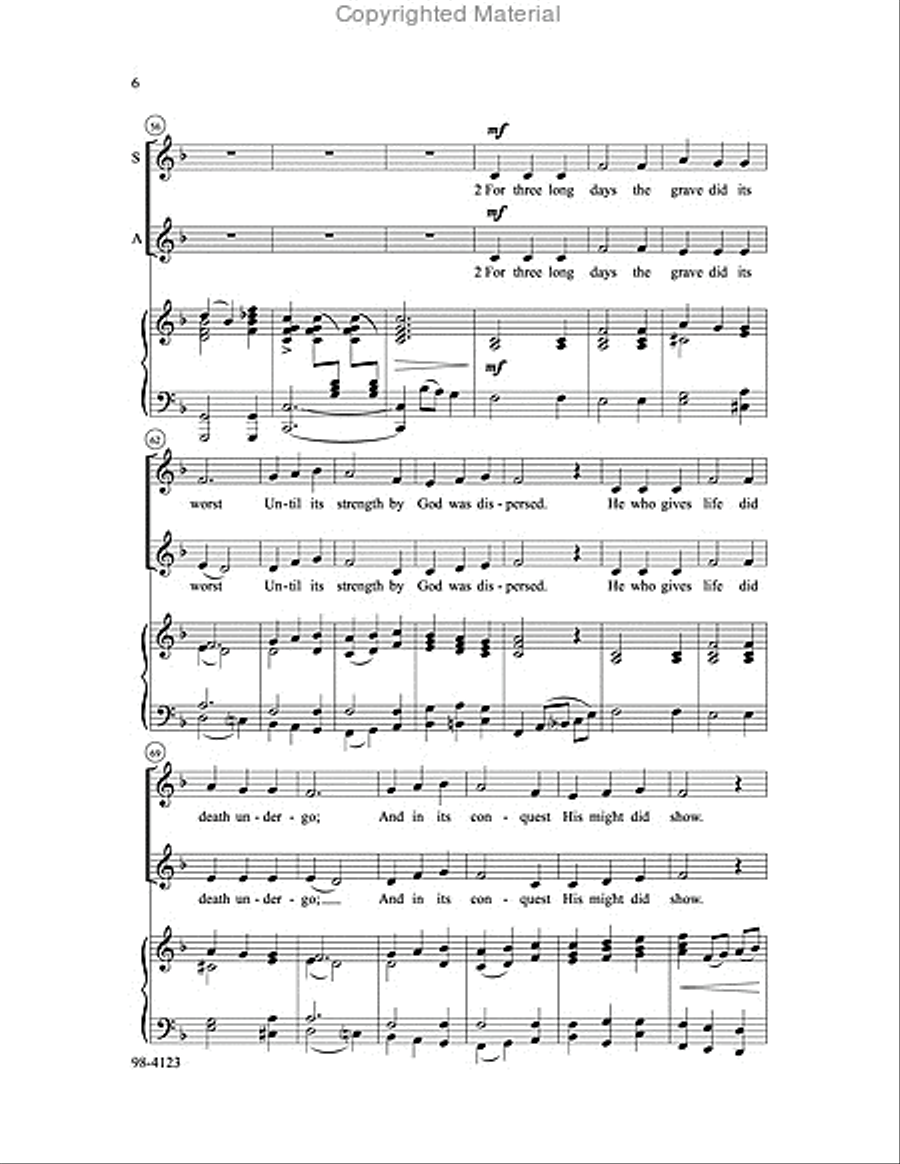 Christ Has Arisen, Alleluia Choir scores gallery preview page 5