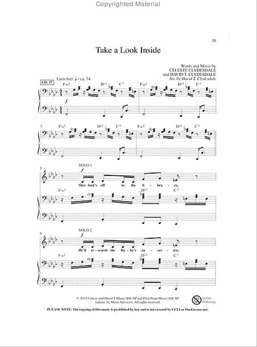 A Rockin' Royal Christmas (Book) Unison Choir scores gallery preview page 4