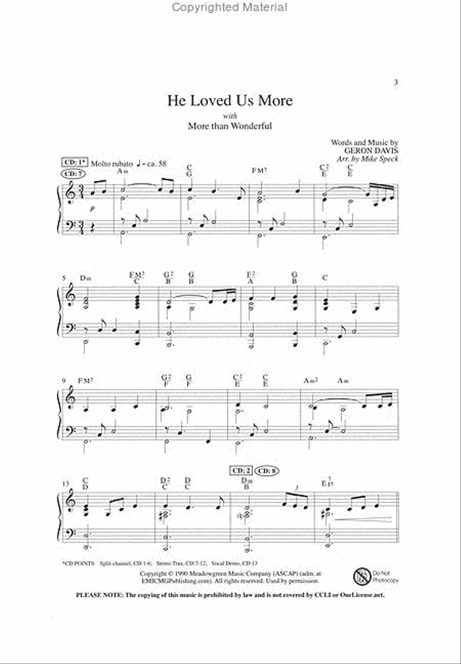 He Loved Us More with More Than Wonderful (Anthem) 4-Part scores gallery preview page 2