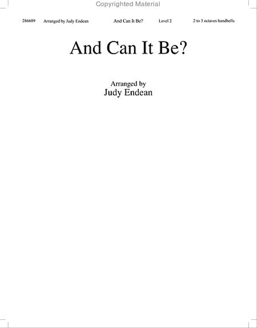 And Can It Be? 3-Octaves scores gallery preview page 2