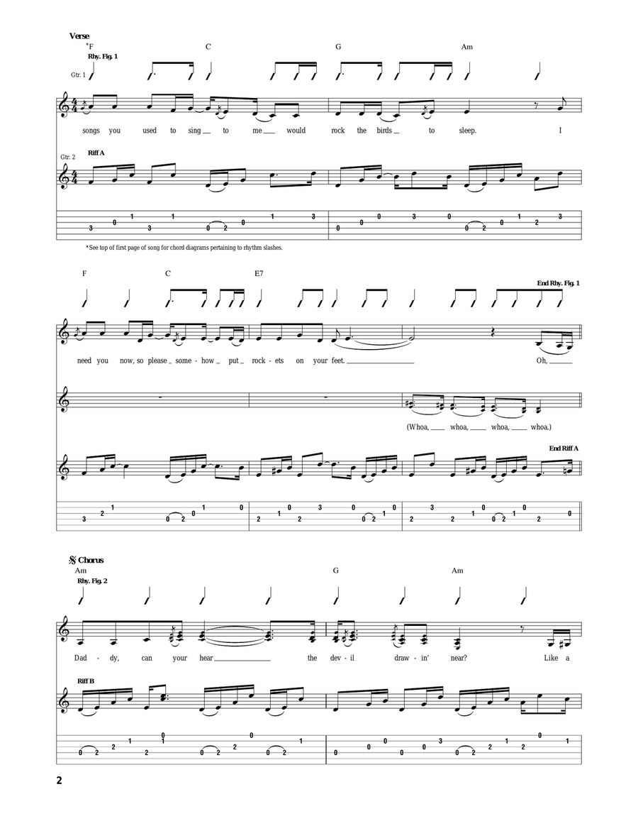 Run Daddy Run Run Daddy Run Acoustic Guitar scores gallery preview page 2