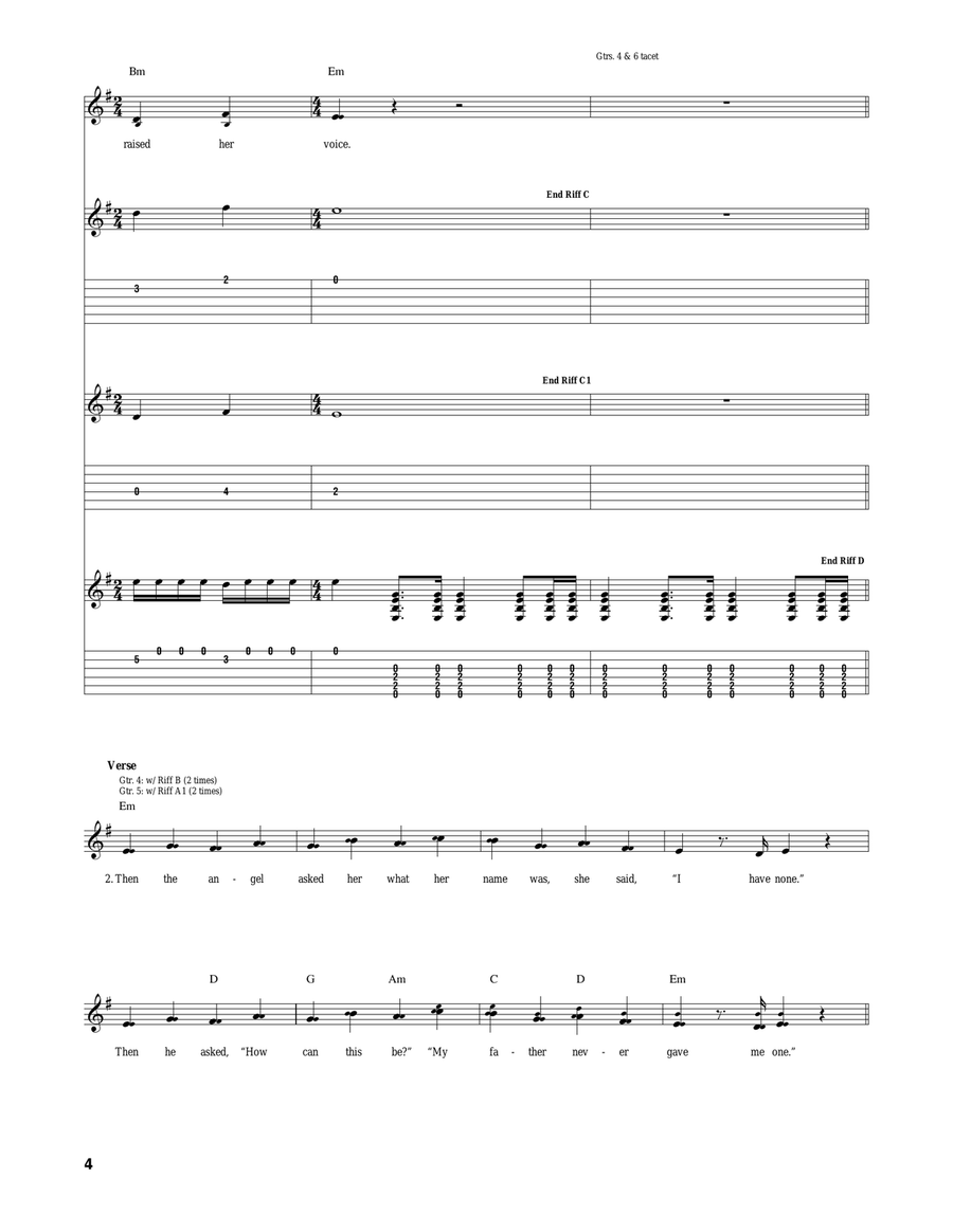 Abraham's Daughter Abraham's Daughter Acoustic Guitar scores gallery preview page 4