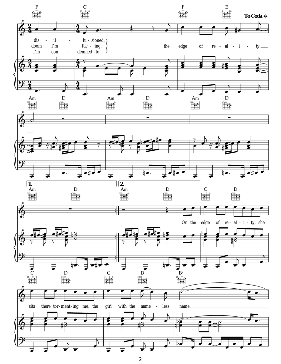 Edge Of Reality Edge Of Reality Guitar scores gallery preview page 2