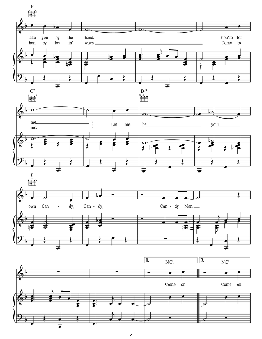 Candy Man Candy Man Guitar scores gallery preview page 2