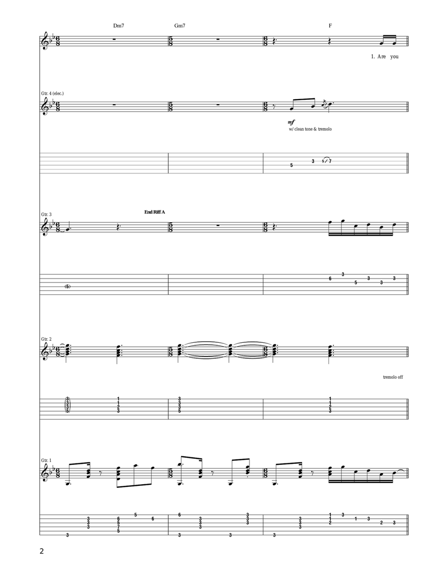 5/6 5/6 Acoustic Guitar scores gallery preview page 2