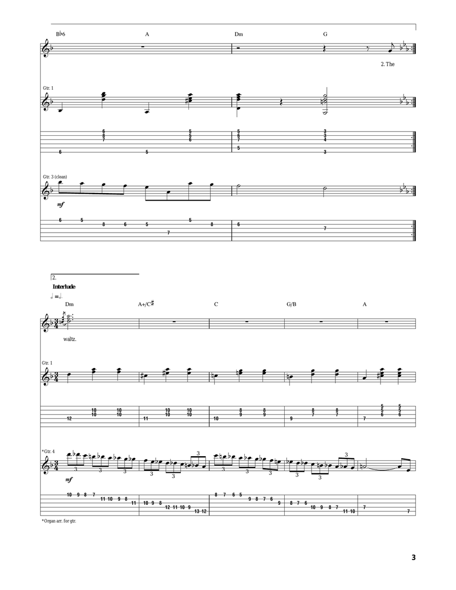Being For The Benefit Of Mr. Kite Acoustic Guitar scores gallery preview page 3