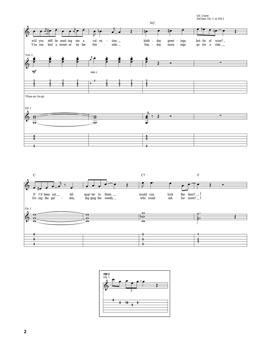 When I'm Sixty-Four Acoustic Guitar scores gallery preview page 2