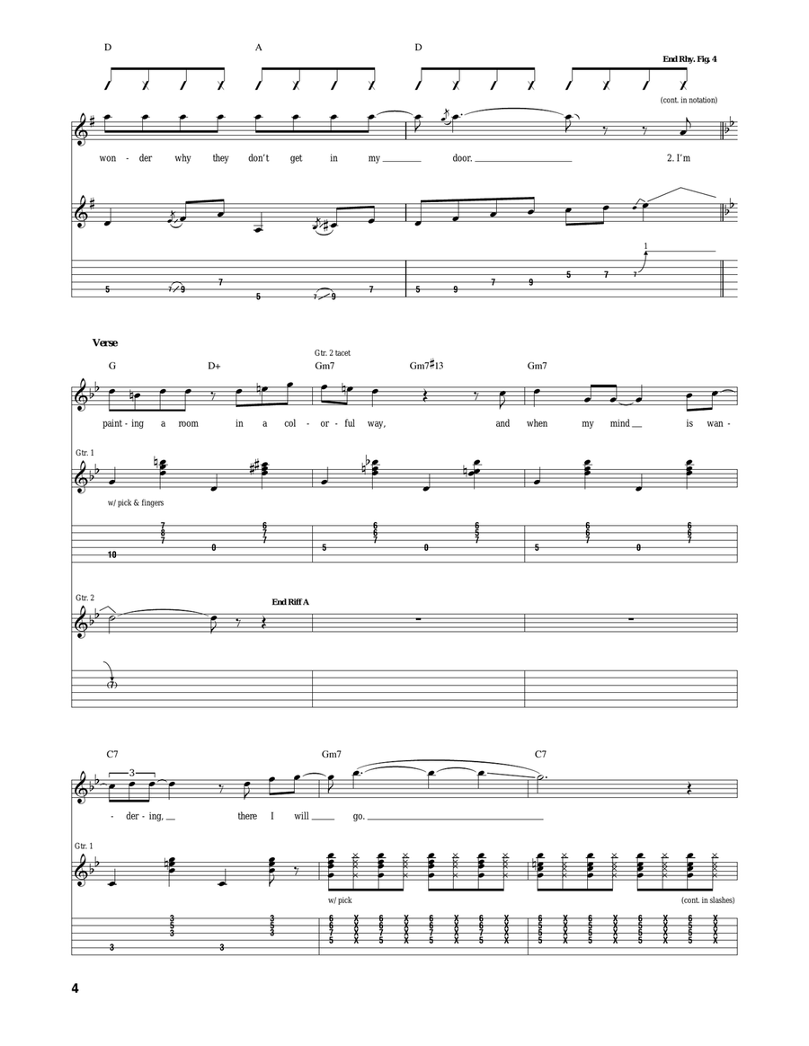 Fixing A Hole Acoustic Guitar scores gallery preview page 4