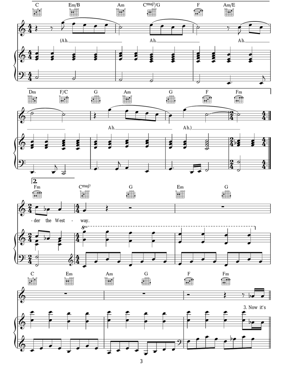 Under The Westway Under The Westway Acoustic Guitar scores gallery preview page 3