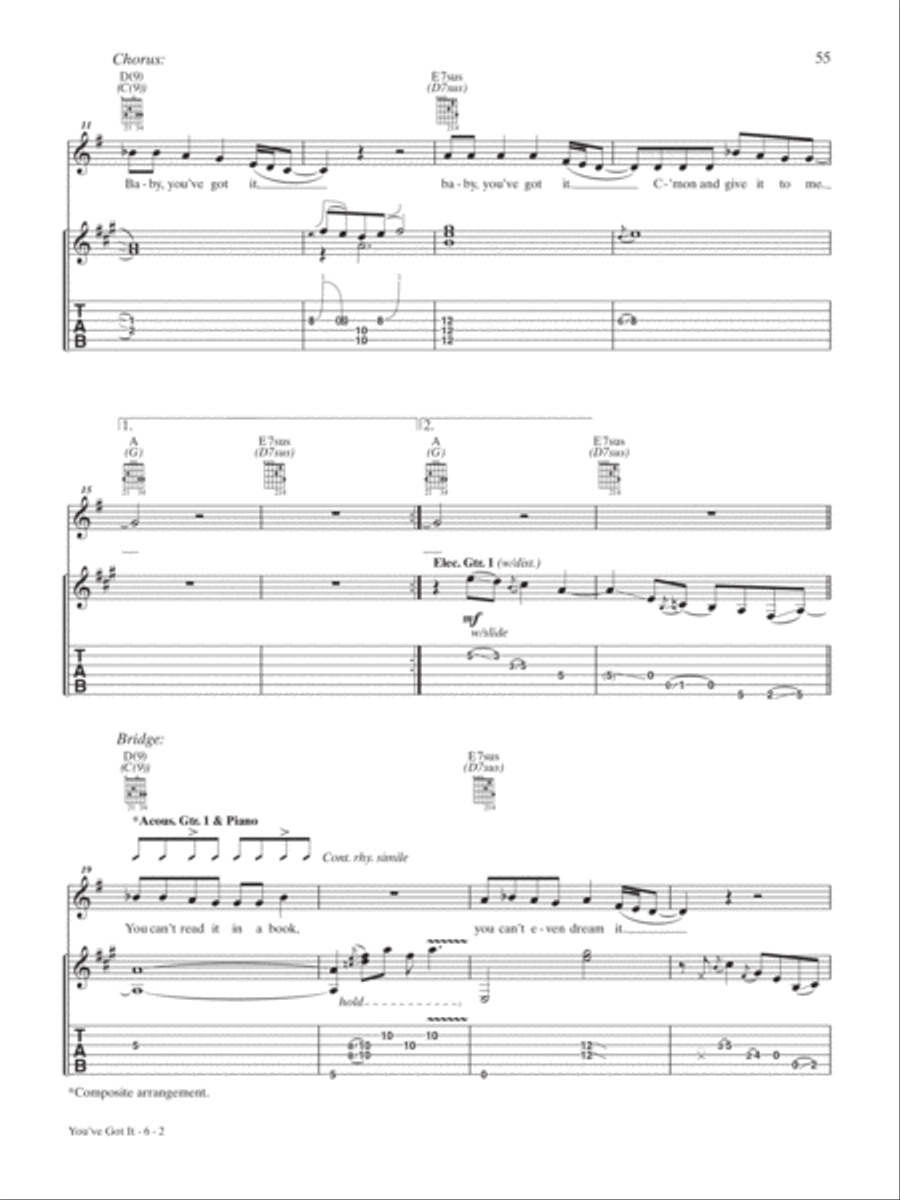 You've Got it Guitar Tablature scores gallery preview page 2