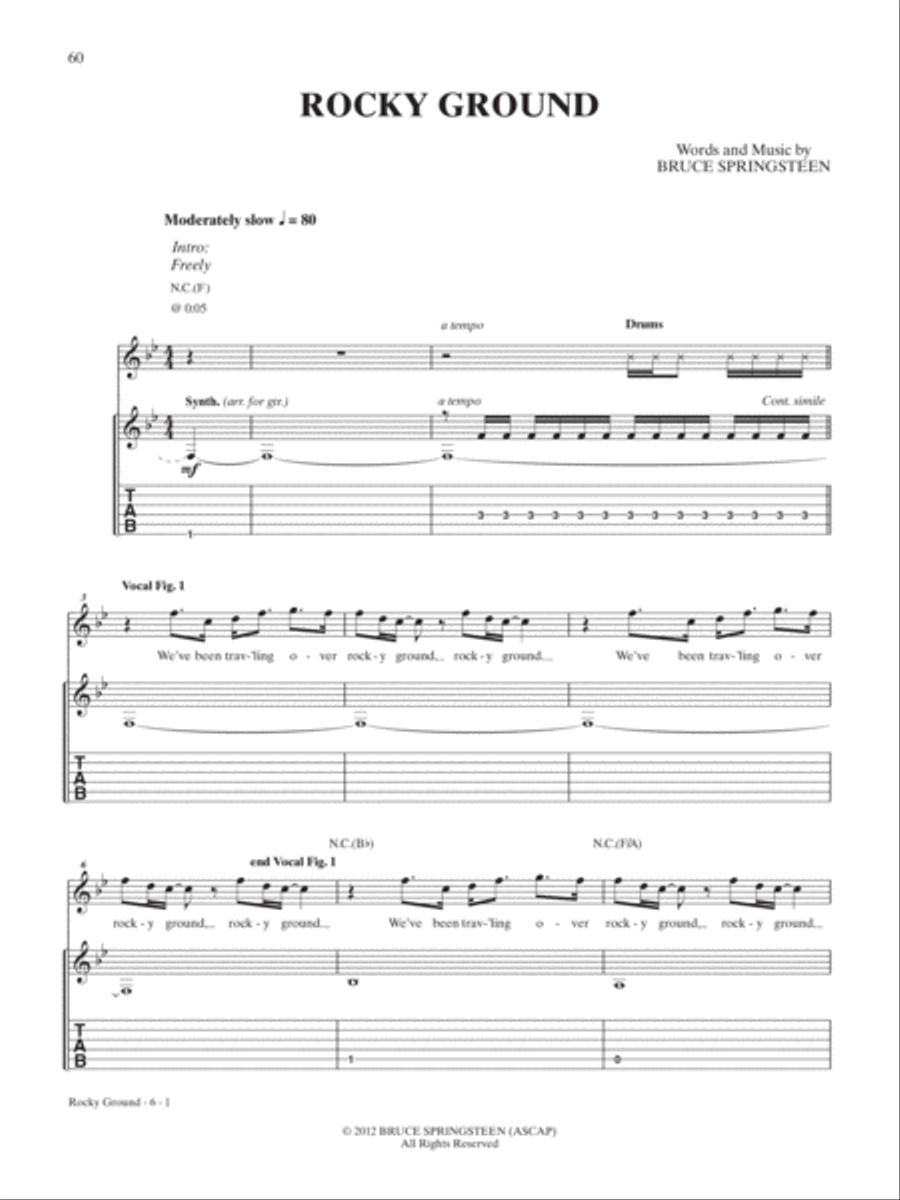 Rocky Ground Guitar Tablature scores gallery preview page 1