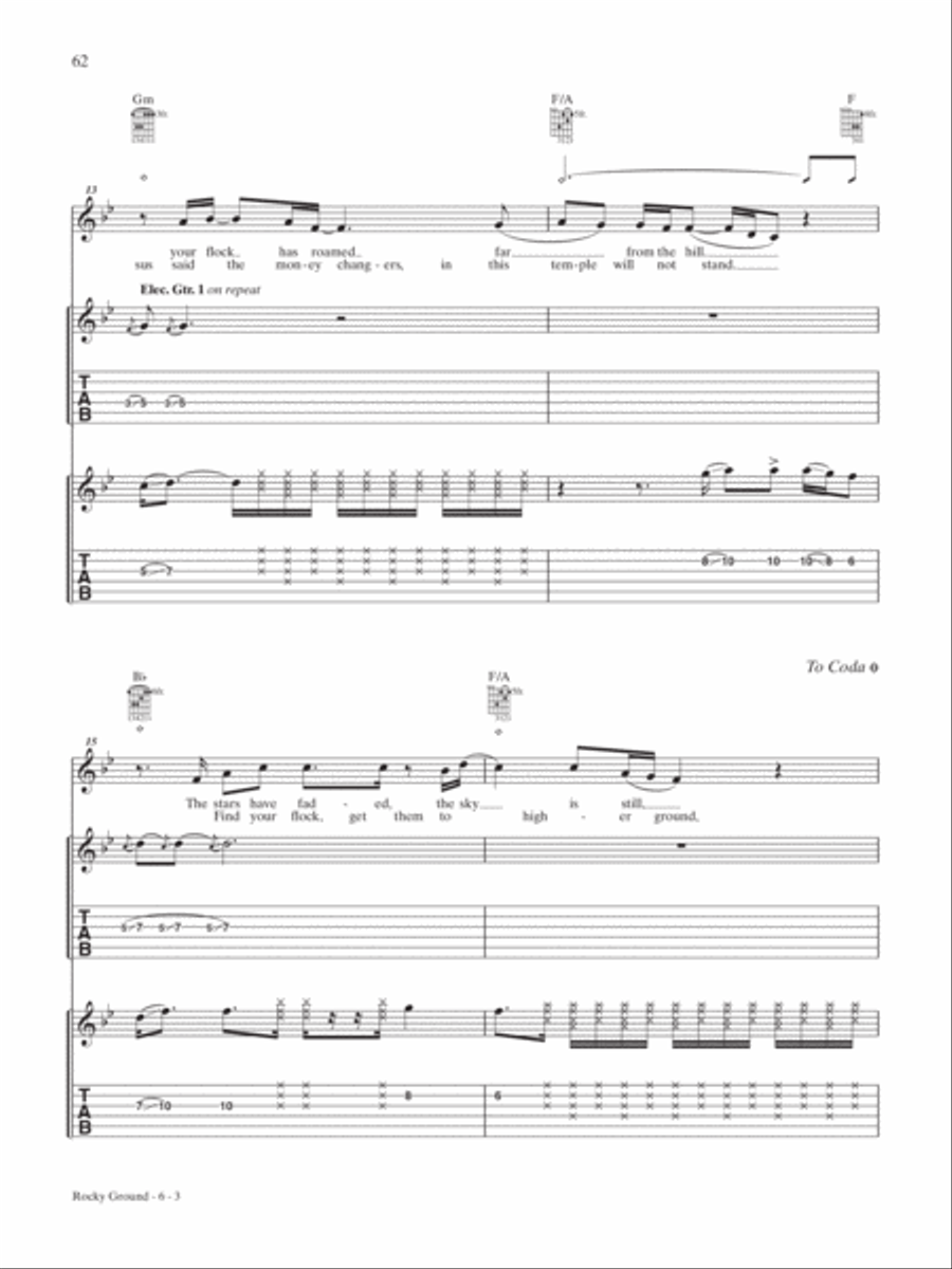 Rocky Ground Guitar Tablature scores gallery preview page 3
