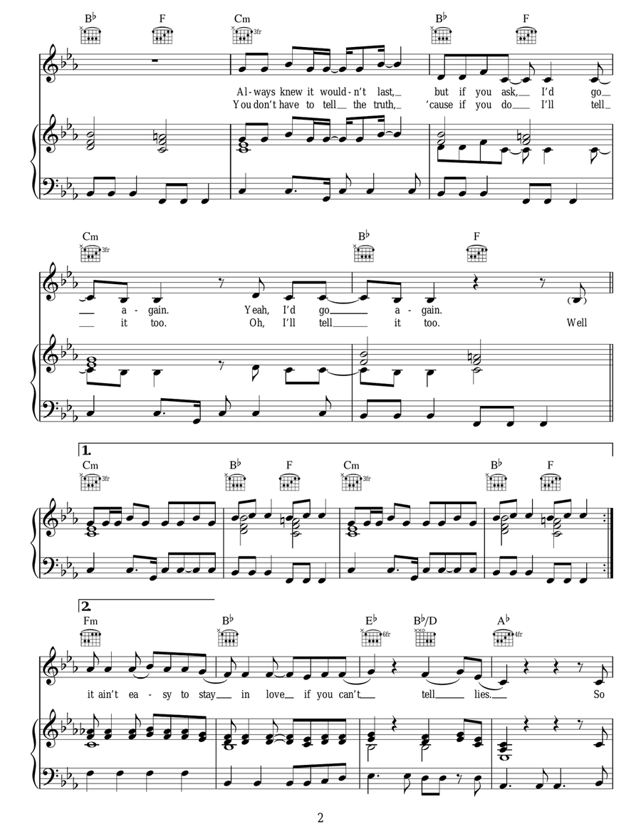 Say Goodbye Say Goodbye Acoustic Guitar scores gallery preview page 2