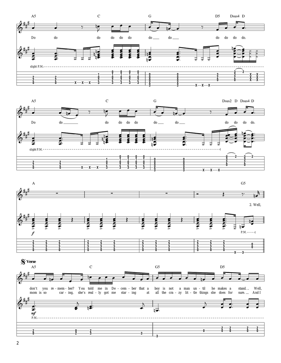 The Air Near My Fingers The Air Near My Fingers Acoustic Guitar scores gallery preview page 2